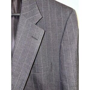 Burberry Grey Pinstripe Blazer 42R